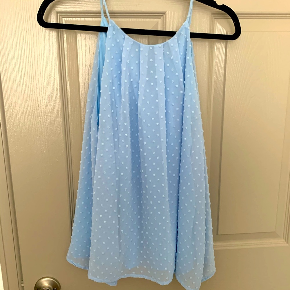 Powder blue blouse